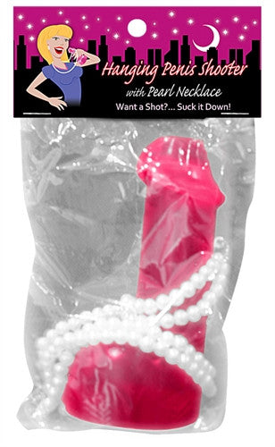 Hanging  Shooter With Pearl Necklace