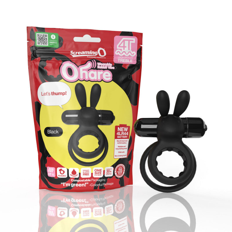 Screaming O 4t - Ohare Wearable Rabbit Vibe -  Black