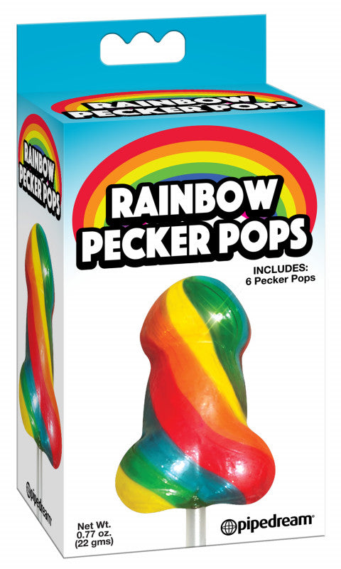 Rainbow Pecker Pops - 6 Pecker Pops