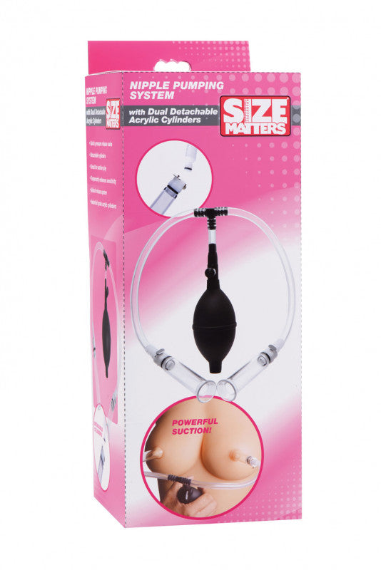 Nipple Pumping System With Detachable Cylinders