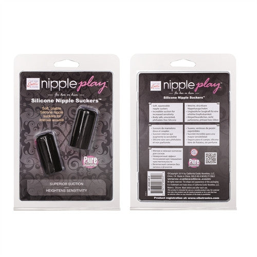 Silicone Nipple Suckers - Black