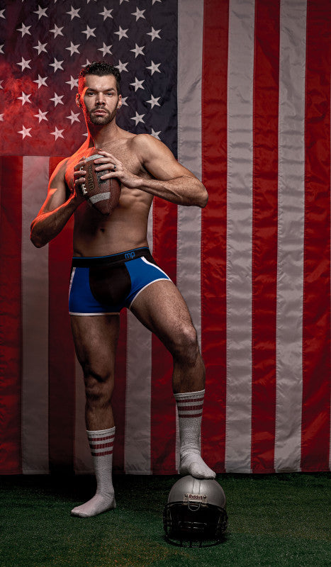 Retro Sport Panel Jock - L/ XL - Black/ Red