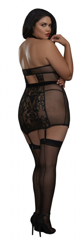 Garter Slip - 2x - Black