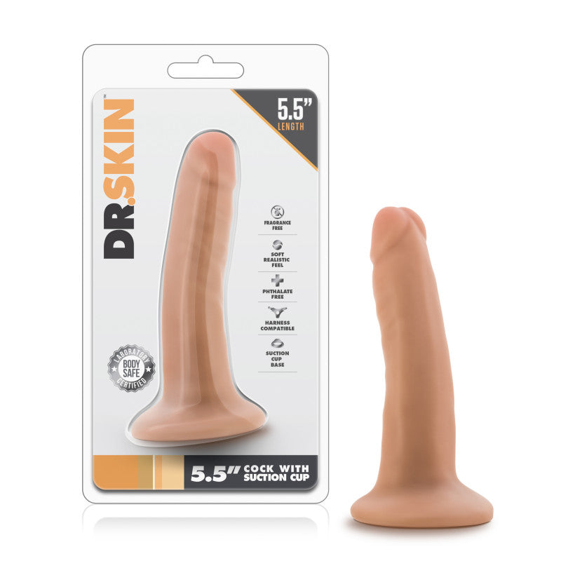 Dr. Skin - 5.5 Inch  With Suction Cup - Vanilla