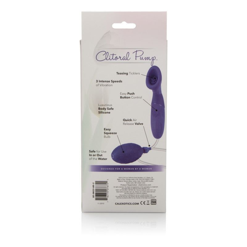 Waterproof Silicone Clitoral Pump - Purple