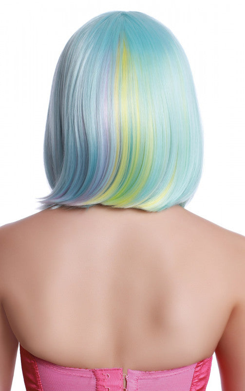 Dream Hidden Rainbow Light Blue/pink/yellow/ Lavender Bob Wig