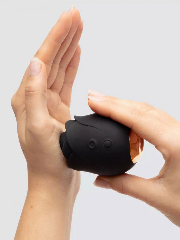 Fifty Shades of Grey – Black Rose Silicone Clitoral Suction Stimulator – Black