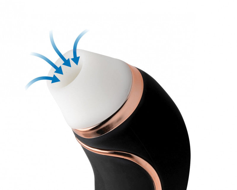 Shegasm Deluxe  Stimulator and Vibe - Black