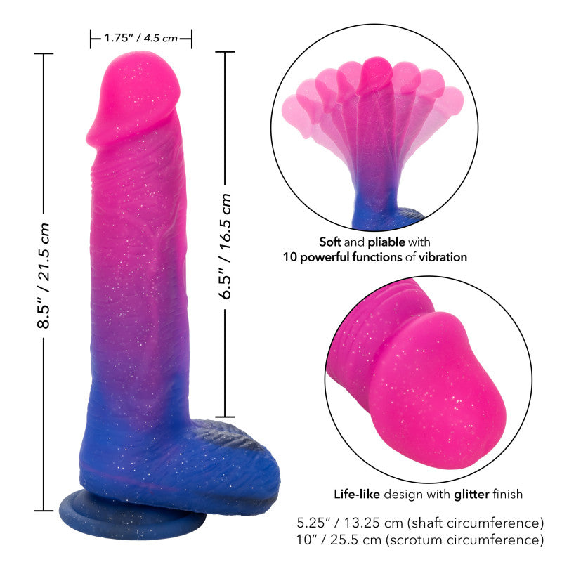 Naughty Bits Ombre Hombre XL Vibrating  -  -  Pink/purple