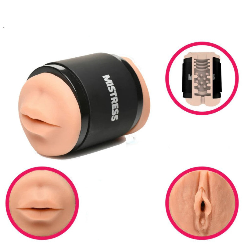 Mistress Double Shot Mouth and  Stroker - Medium
