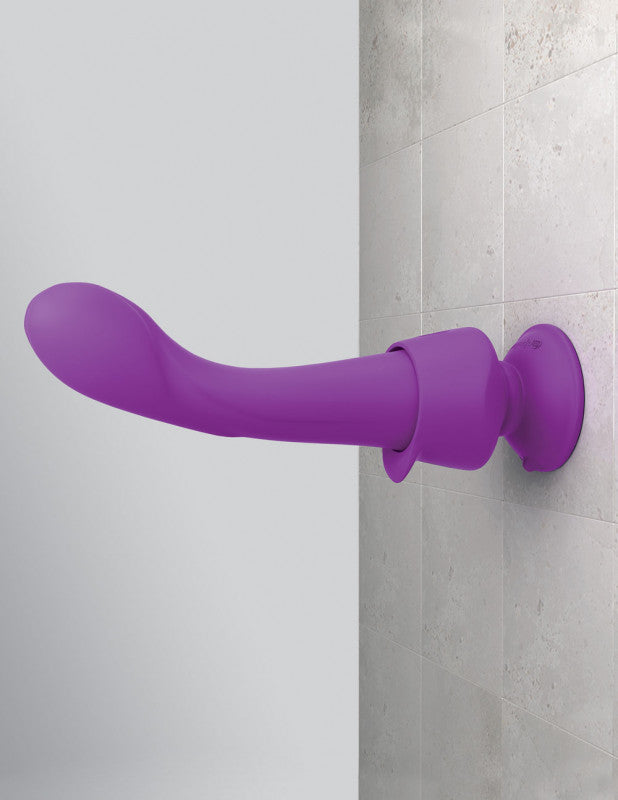 Threesome Wall Banger G Silicone Vibrator - Purple