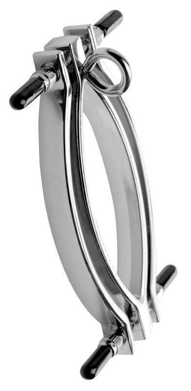 Tugger Adjustable Clamp With Leash -  Silver