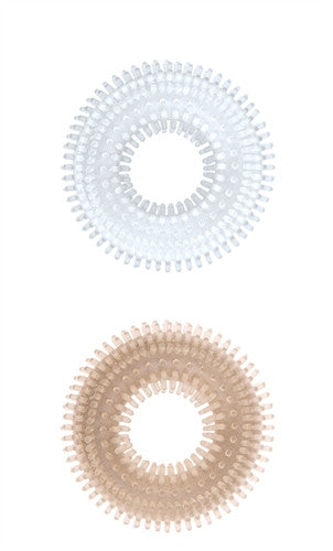 Mack Tuff Ribbed  Rings - Clear and Smoke