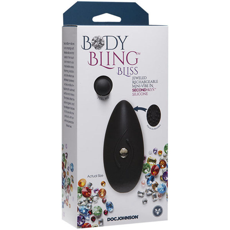 Body Bling -  Caress Mini-Vibe in Second Skin Silicone - Silver