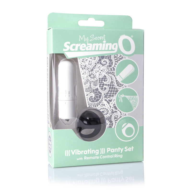 My Secret Screaming O Vibrating Panty Set - White - Each