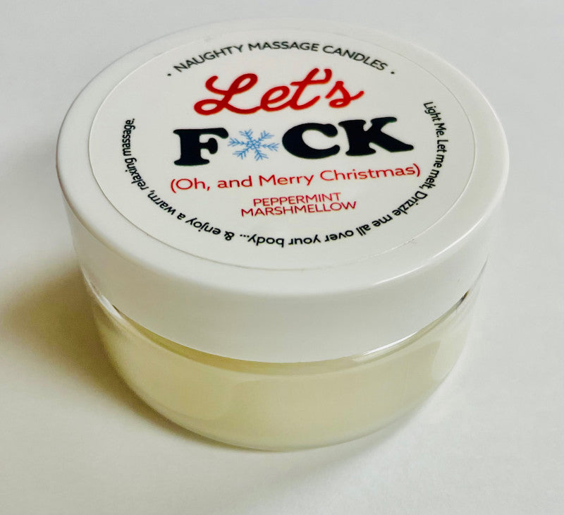 Let&#39;s  Massage Candle - Peppermint Marshmallow 1.7 Oz