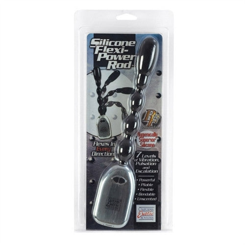Silicone Flexi-Power Rod Bendable Beaded Probe - Black