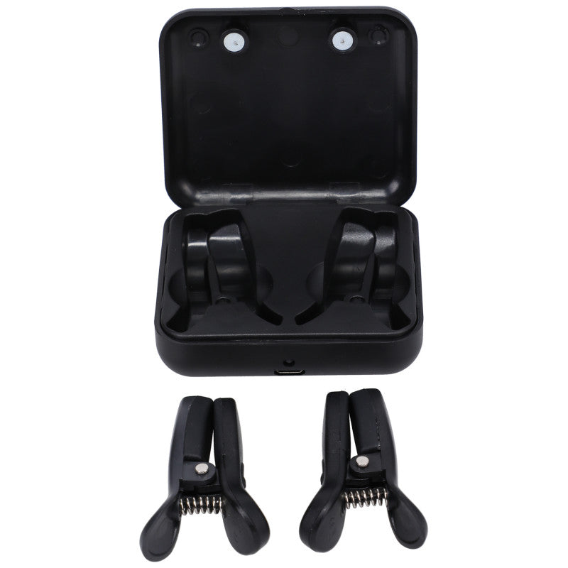 Merci - Vibro Grippers - Wireless Vibrating Nipple Clamps With Recharg - SomethingSexyPlanet Merci - Vibro Grippers - Wireless Vibrating Nipple Clamps With Recharg - SomethingSexyPlanet
