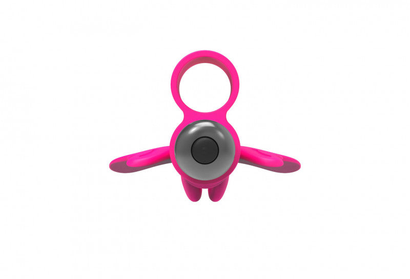 The 9's Flirt Finger Butterfly Finger Vibrator - Pink