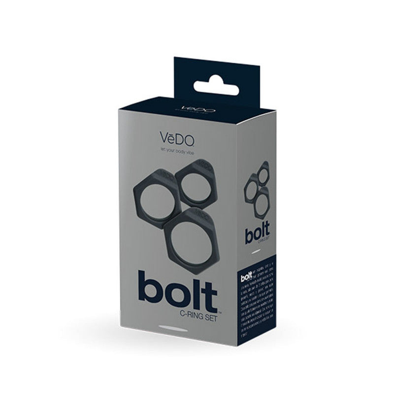 Bolt  Ring Set - Black