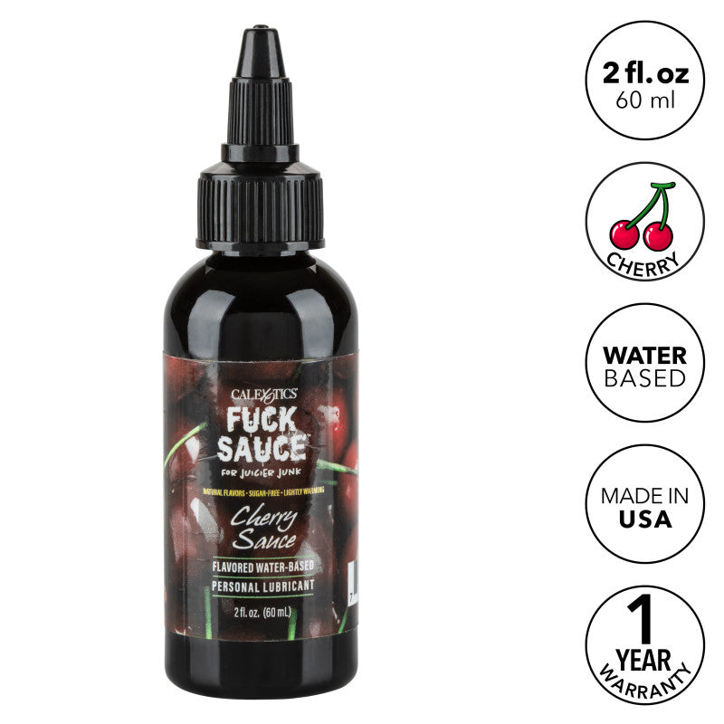 Sauce Flavored Water-Based Personal  Lubricant - Cherry - 2 Fl. Oz.