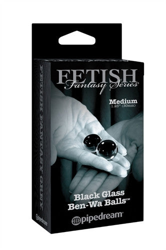 Fetish Fantasy Series Limited Edition Medium Black Glass Ben-Wa Balls