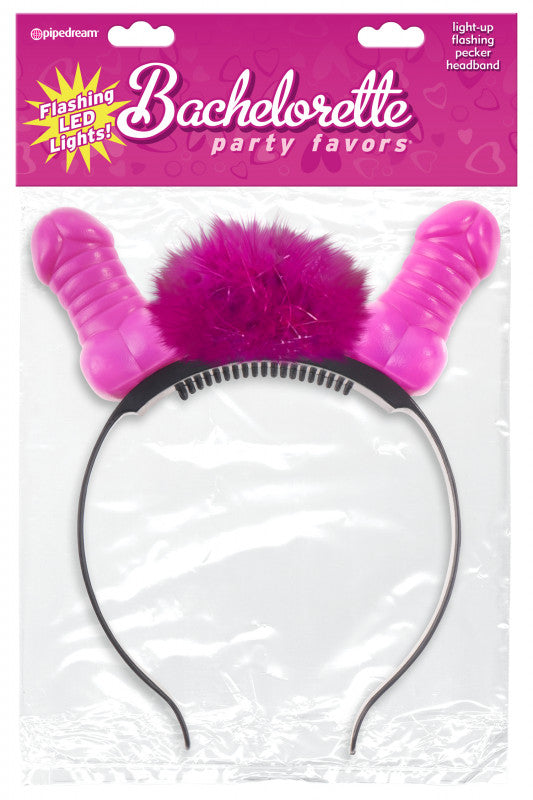 Bachelorette Party Favors Flashing Light-Up  Pecker Headband