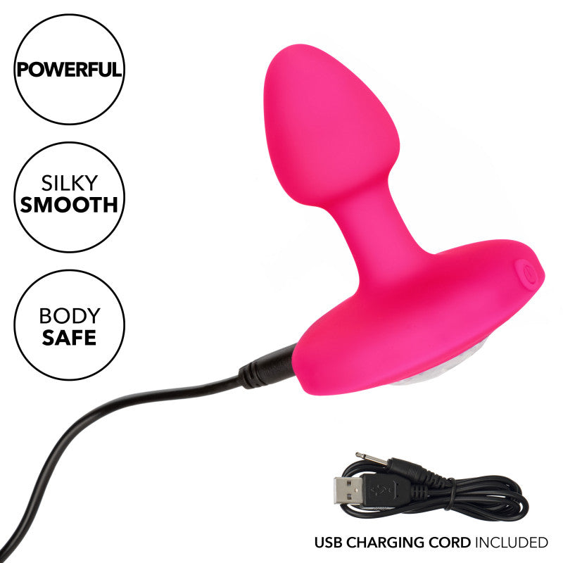 Cheeky Gems - Small Rechargeable Vibrating Probe - Pink