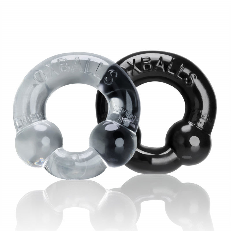 Ultraballs 2- Piece  Ring Set - Black &amp; Clear
