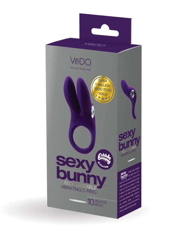 Sexy Bunny Rechargeable Ring -  Purple