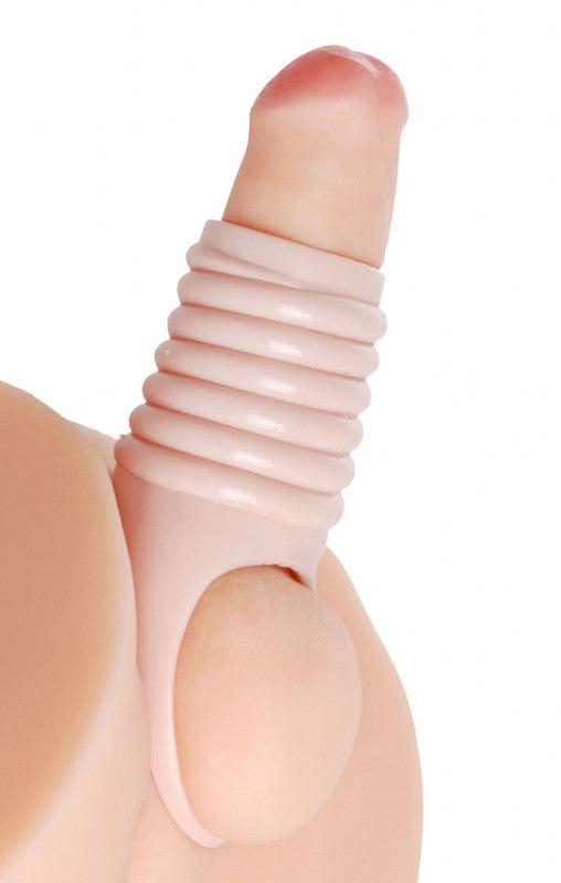 Really Ample Ribbed Penis  Sheath