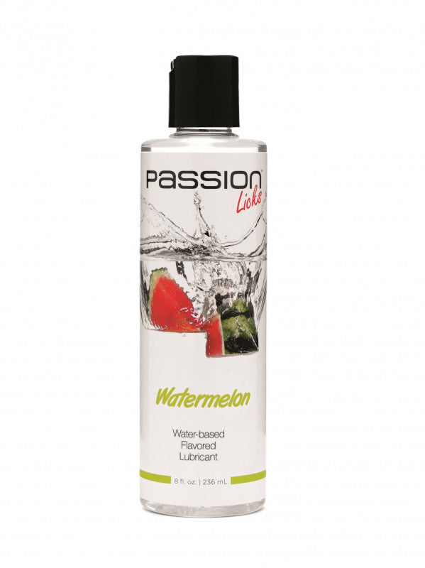 Passion Licks Watermelon Water-Based Flavored Lubricant - 8 Fl. Oz / 236 ml