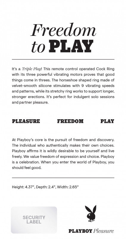 Triple Play -  Ring - Black