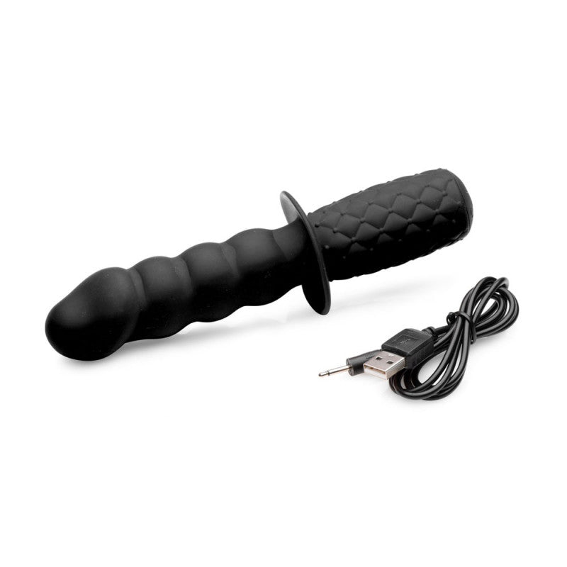 The Handler 10x Silicone Vibrating Thruster - SomethingSexyPlanet The Handler 10x Silicone Vibrating Thruster - SomethingSexyPlanet