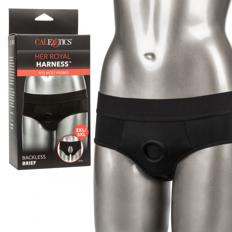 Her Royal Harness Backless Brief - 2xl/3xl