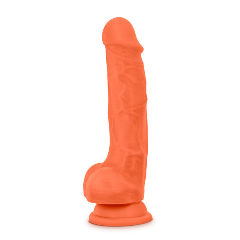 Neo Elite - 7.5 Inch Silicone Dual Density   With Balls - Neon Orange