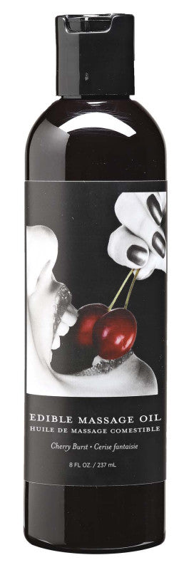 Cherry Edible Massage Oil- 8 Oz.