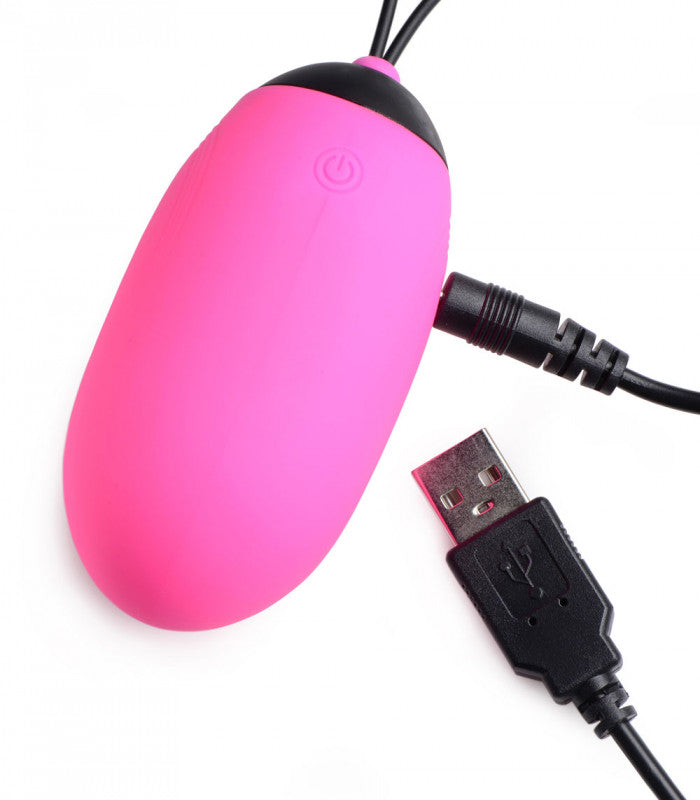 XL Remote Silicone Vibrating Egg - Pink