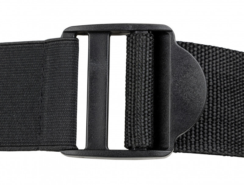 Vibrating Hollow Strap-on No Balls 8 Inch - Black