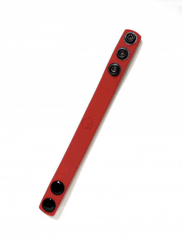 Boneyard Silicone  Strap 3 - Snap Ring - Red
