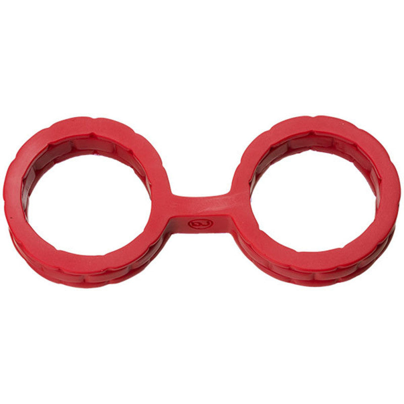 Japanese Bondage - Silicone Cuffs - Large - Red