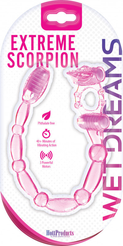 Super Xtreme Vibe Scorpion With Dual Stinger Anal Vibe Magenta