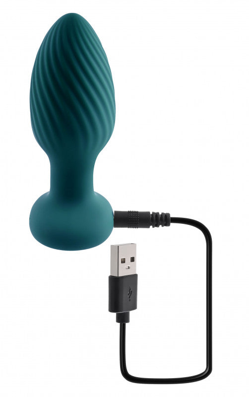 Spinning Tail Teaser - Butt Plug -  Teal