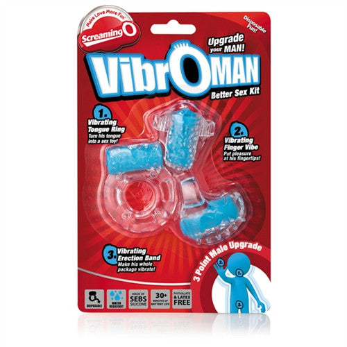 Screaming O Vibro Man - Each - Blue