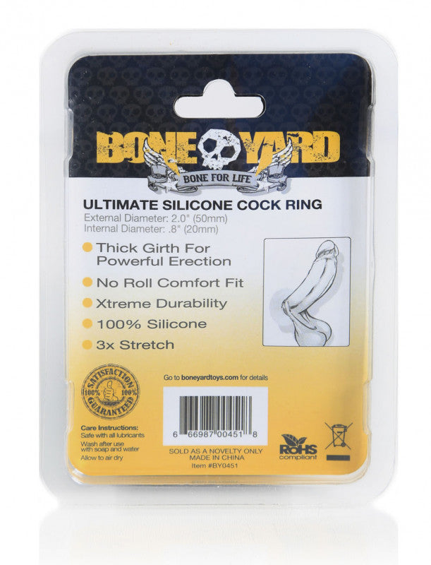 Boneyard Ulitmate Silicone  Ring - Clear