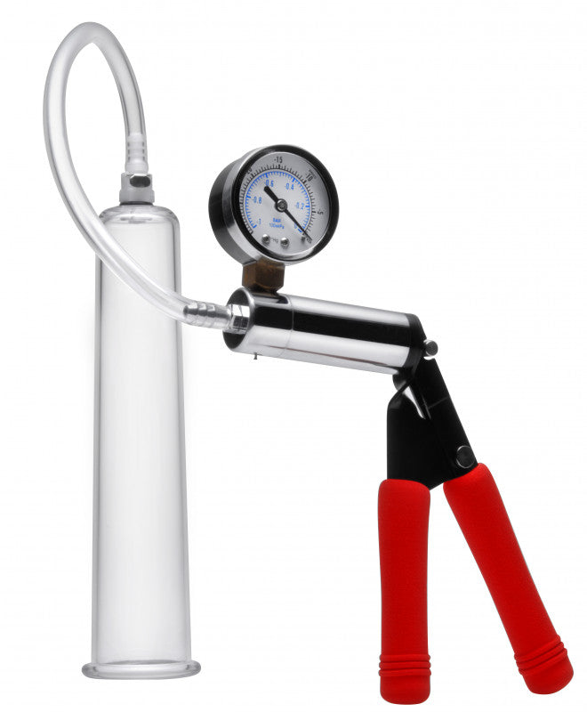 Deluxe Steel Handle Pump With 2.25 Inch Penis Cylinder