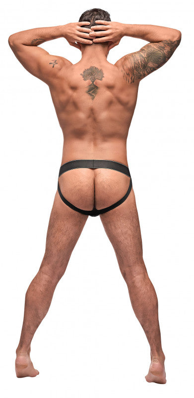 Black Ice Lace Up Thong - Xl