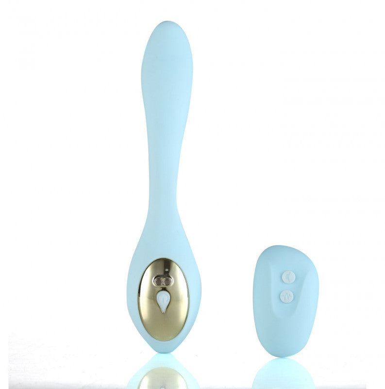 Harmonie Rechargeable Remote Silicone Bendable  Vibrator -Teal