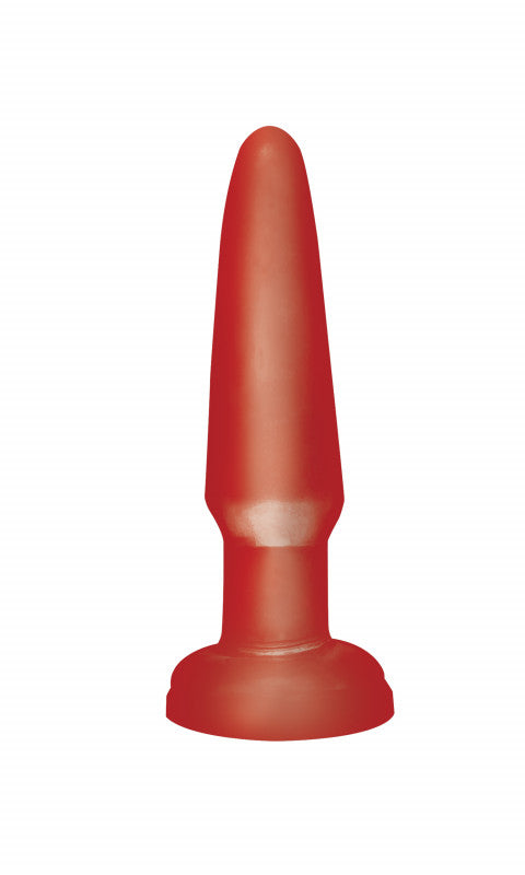 Basix 3.5in Beginners Butt Plug Red
