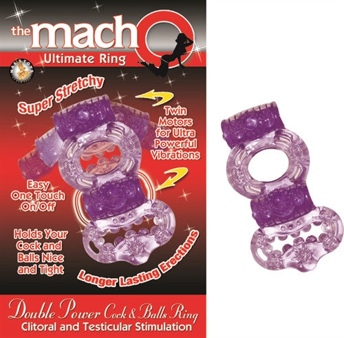 The Macho Collection Double Power  and Balls Rising - Purple